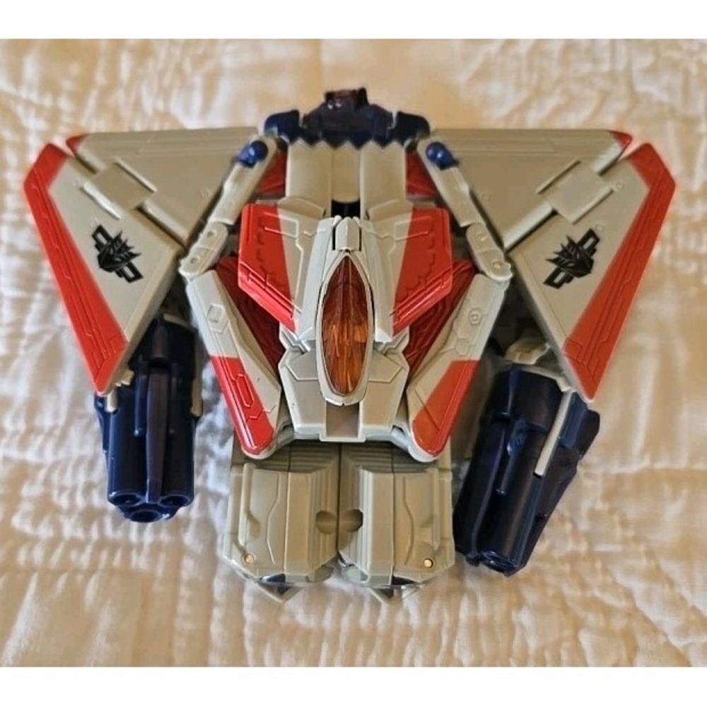 Hasbro Transformers Movie 2007 Starscream Decepticon Figure Plane Red Blue - Picture 1 of 7